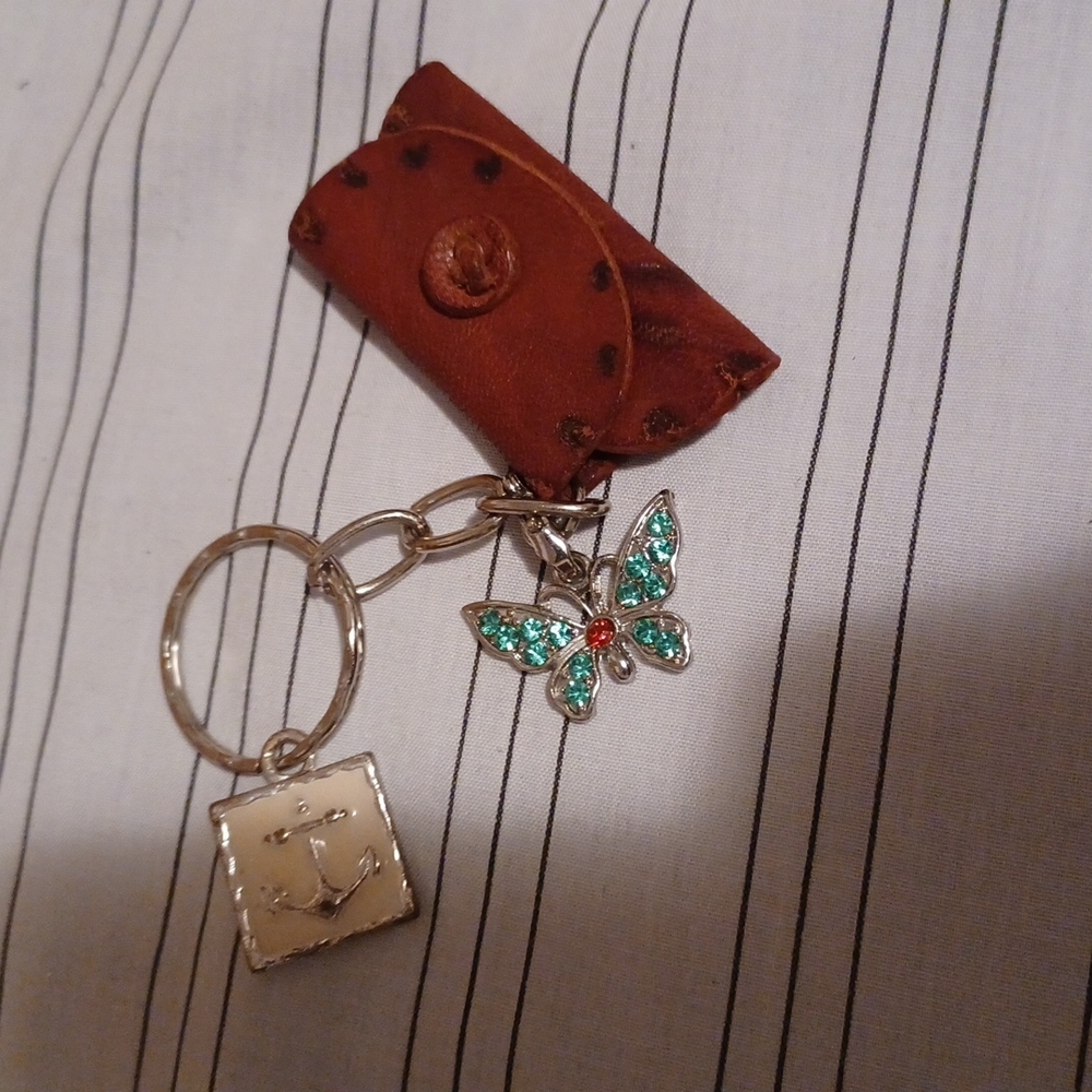 5 For $15 Keychain butterfly charm, anchor charm - Picture 3 of 6